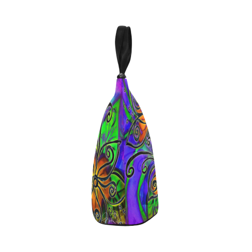 Batik Floral Nylon Tote Bag
