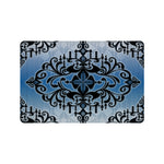 Chandelier Scroll Blue Doormat 24"x16"