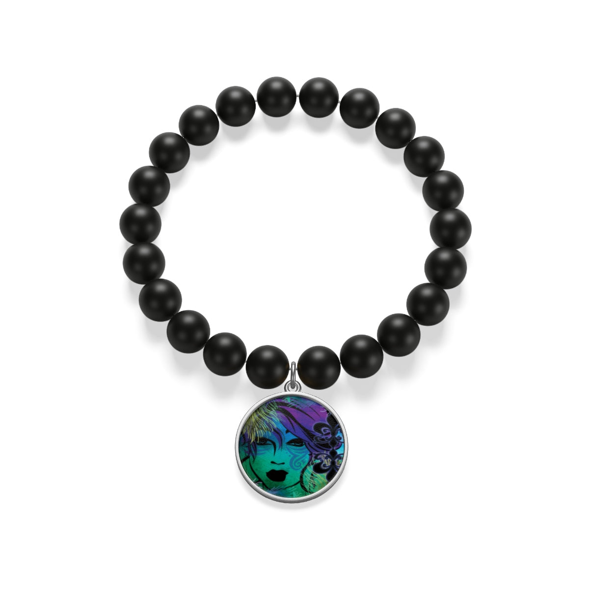 Cajun Vibe Charm Onyx Bracelet