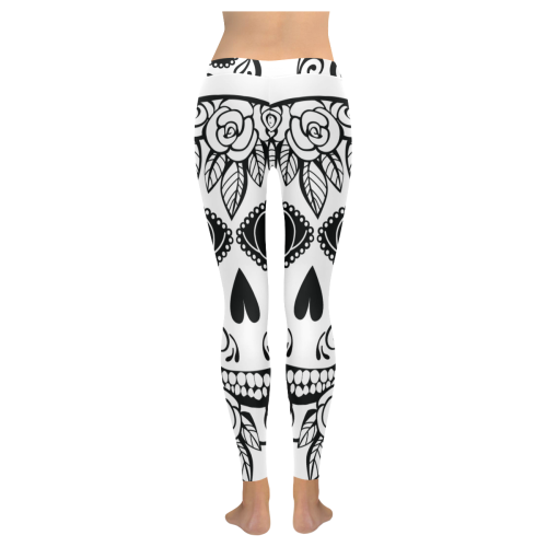 Sugar Skull  Low Rise Leggings