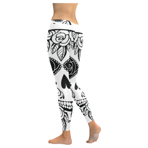 Sugar Skull  Low Rise Leggings