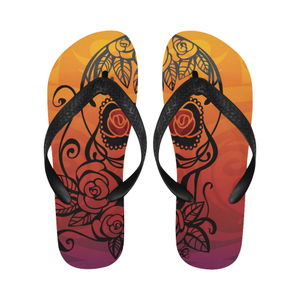 Sugar Skull Spice Flip Flops
