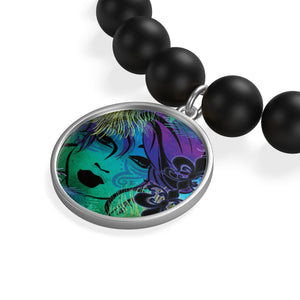 Cajun Vibe Charm Onyx Bracelet