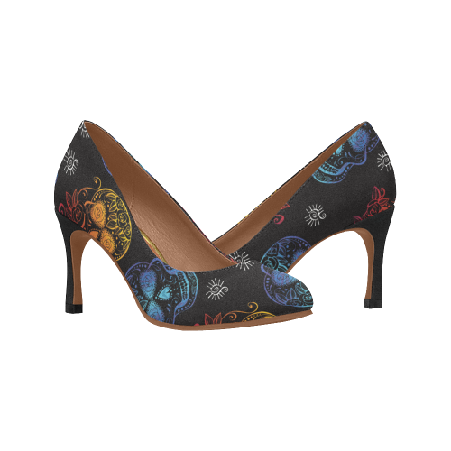 Sugar Skull Multi Heels – Gina Rivas Design - Main Image