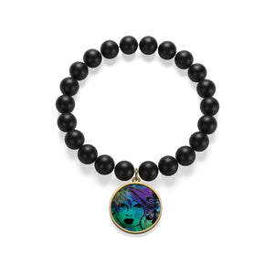 Cajun Vibe Charm Onyx Bracelet