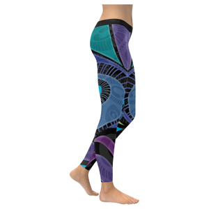 Bold-Feather All-Over Leggings