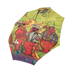 Crawfish Band Auto-Foldable Umbrella