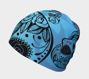 Blue Skull Beanie