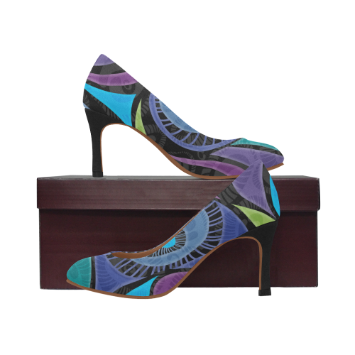 Bold Feather High Heels