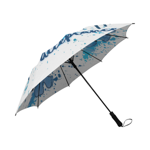 Autism Acceptance Semi-Automatic Foldable Umbrella