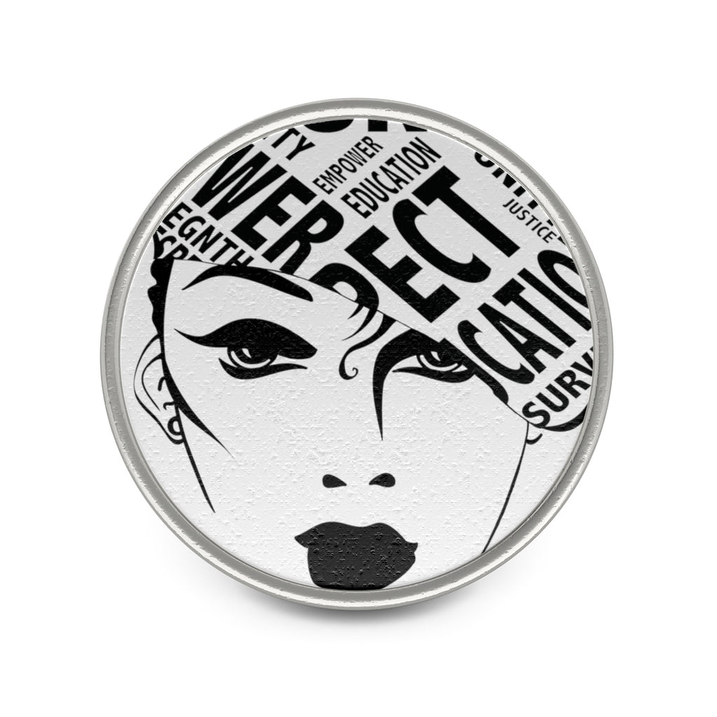 Woke Diva Metal Pin