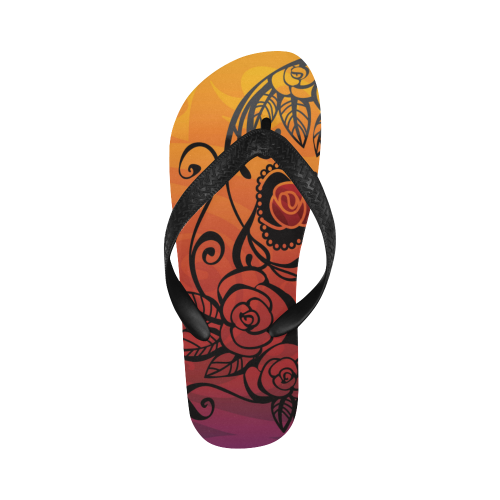 Sugar Skull Spice Flip Flops
