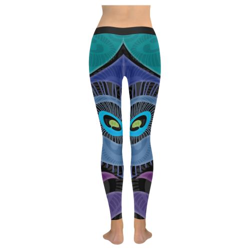Bold-Feather All-Over Leggings