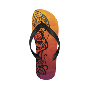 Sugar Skull Spice Flip Flops