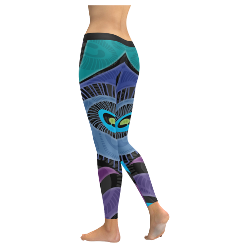Bold-Feather All-Over Leggings
