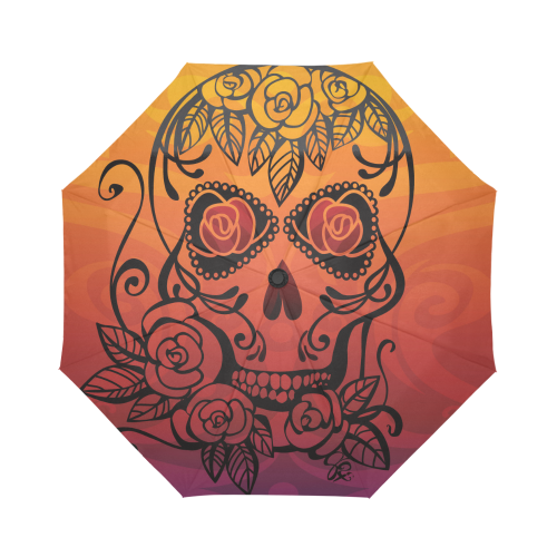 Sugar Skull Spice Auto-Foldable Umbrella