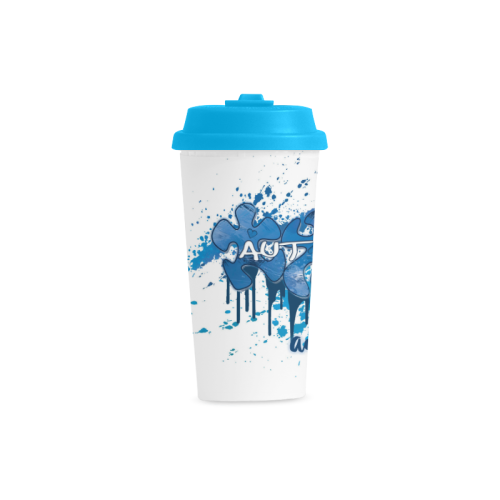 Autism Double Wall Plastic Mug