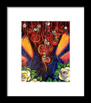 Girl On Fire - Framed Print