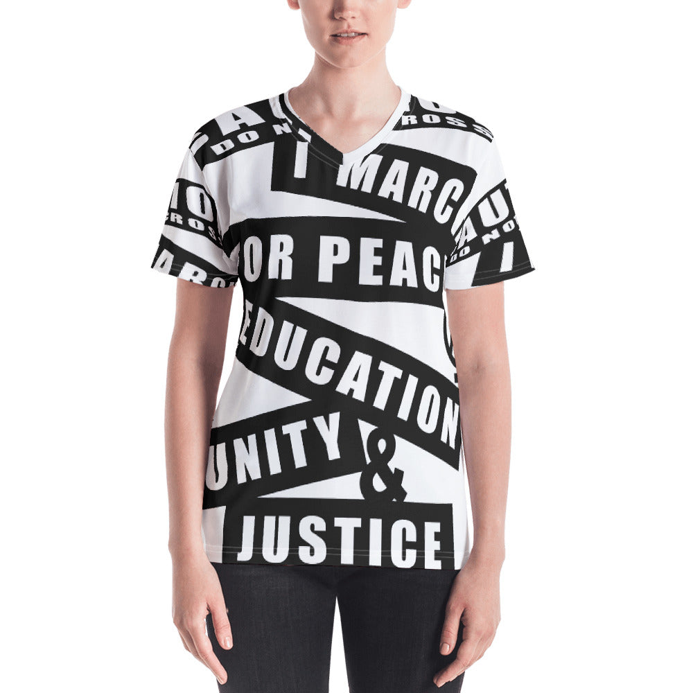 March with Me V-neck